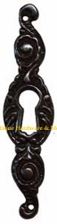 KH-108D Cast Brass Keyhole Cover with Antique Finish